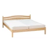 Kép 3/4 - 306 – Ívelt gombos fejvéggel borovi fenyő ágy 160x200 cm – Ágykeret + ágyrács + matrac