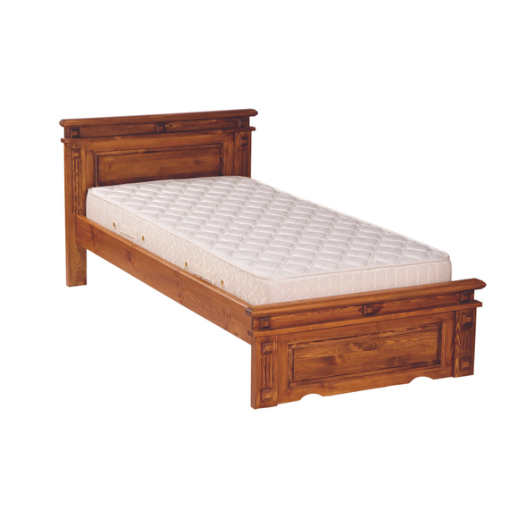 pácolt dió színű, borovi fenyő ágy, 90x200-as fekvőfelülettel, fix kivitel, cla90 termék
