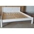 Kép 1/2 - Outlet Fehér ágy, fenyő franciaágy, fenyő ágy, 160x200-as fekvőfelülettel, fix kivitel