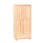 Kép 3/6 - 224 Borovi fenyő ruhásszekrény kétajtós, fiókos, akasztós 80x184 cm