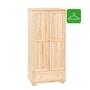 Kép 1/6 - 224 Borovi fenyő ruhásszekrény kétajtós, fiókos, akasztós 80x184 cm