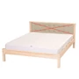 Kép 1/2 - Outlet 354 termék, fenyő franciaágy, betét nélküli, natúr borovi fenyő ágy, 140x200-as fekvőfelülettel, fix kivitel